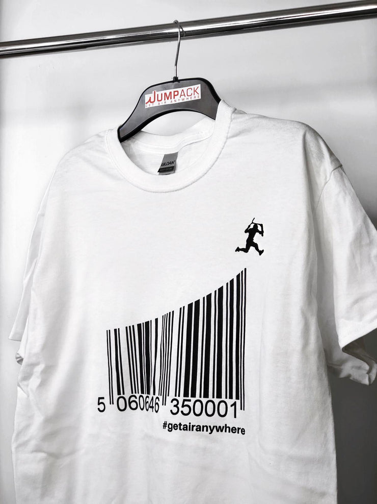 GETAIRANYWHERE BARCODE T-SHIRT - Scooter Hero