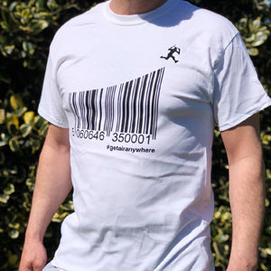 GETAIRANYWHERE BARCODE T-SHIRT - Scooter Hero