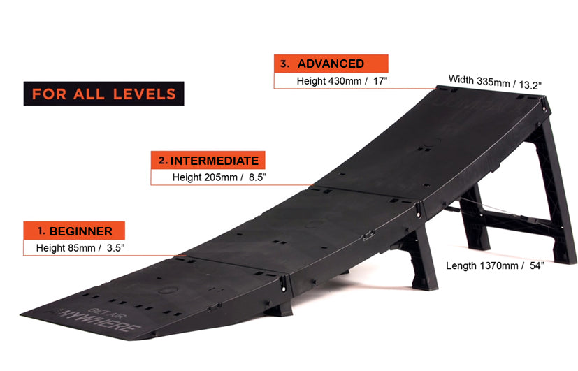 GET AIR ANYWHERE Jumpack 'Pro' 3 Stage Jump Ramp – Jumpack Store